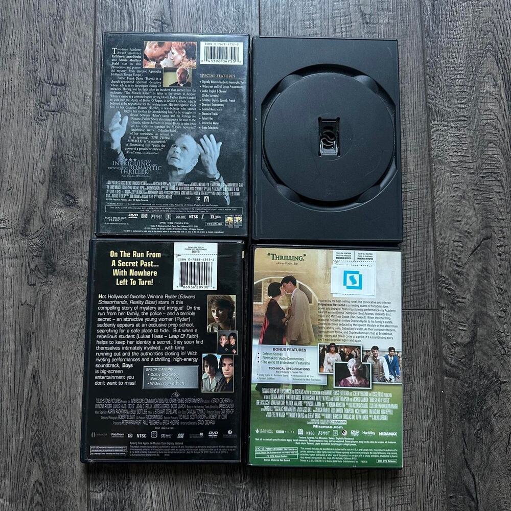 Boys Cruel Intentions Brideshead The Third Miracle Drama DVD Movie Bundle Lot - Picture 4 of 7